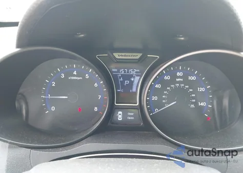 2013 Hyundai Veloster Turbo W/Blue from USA, damaged, VIN KMHTC6AE2DU122273